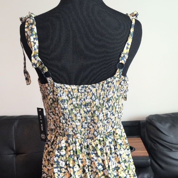 As U Wish Multicolor Smocked Dress - Picture 4 of 4